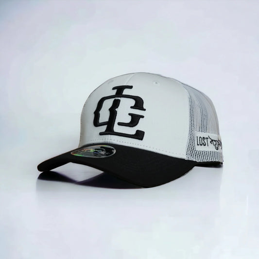 GORRA LOST CALF LC LOGO BLACK/WHITE CURVE