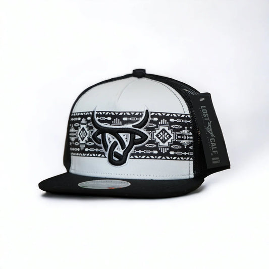 GORRA LOST CALF SHIMA WHITE/BLACK FLAT