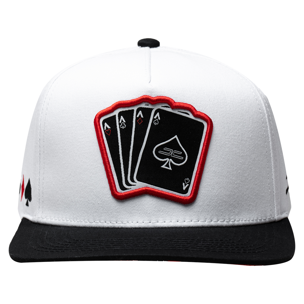 JC HATS POKER WHITE