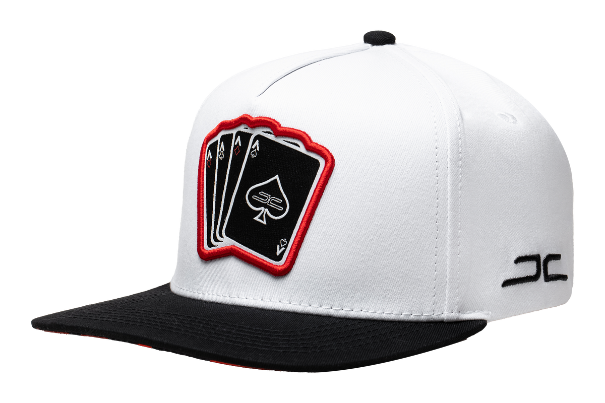 JC HATS POKER WHITE