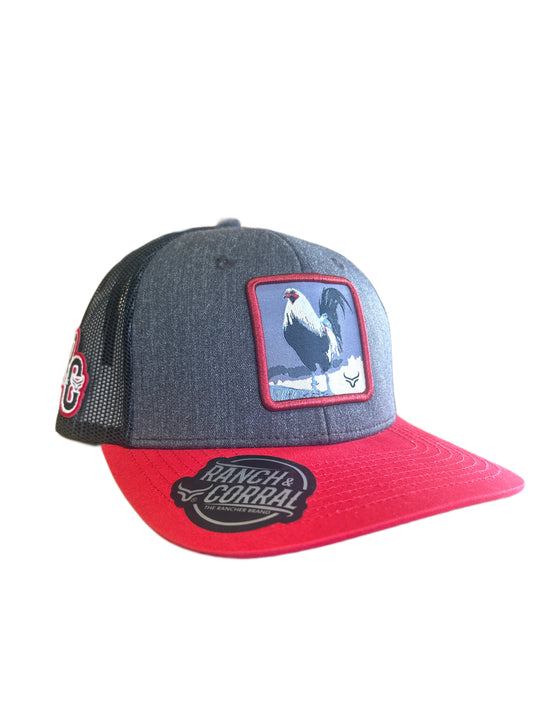 GORRA RANCH & CORRAL GALLO ROJO